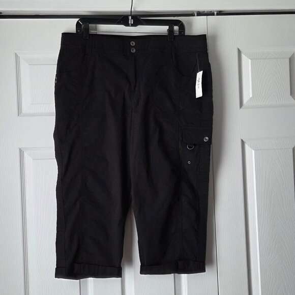 Style Co Womens Camo Print Capri Pants Green Size Xx Large
